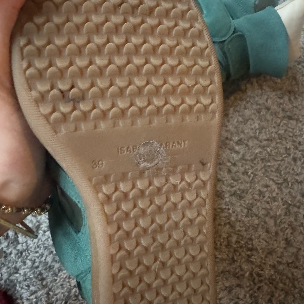 Isabel Marant teal Beckett sneaker - Picture 4 of 4